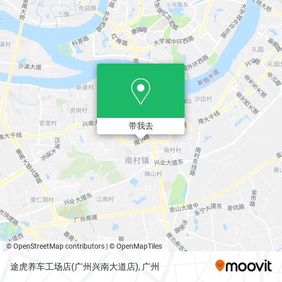 途虎养车工场店(广州兴南大道店)地图