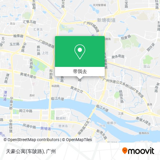 天豪公寓(车陂路)地图