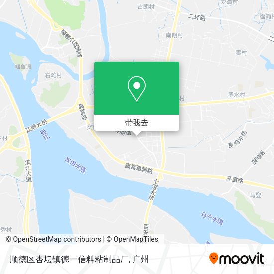 顺德区杏坛镇德一信料粘制品厂地图