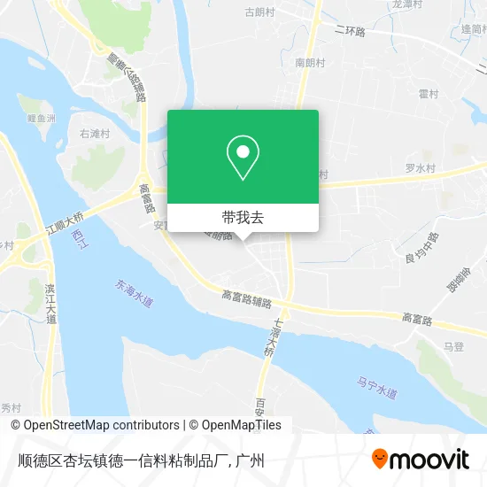顺德区杏坛镇德一信料粘制品厂地图
