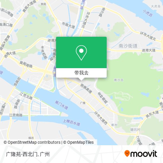 广隆苑-西北门地图