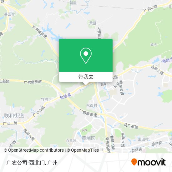 广农公司-西北门地图