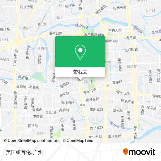 美国纽百伦地图