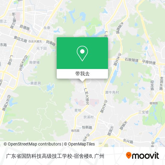 广东省国防科技高级技工学校-宿舍楼8地图