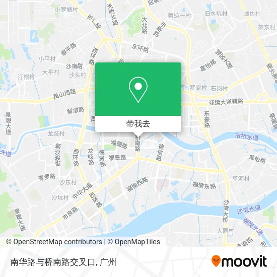 南华路与桥南路交叉口地图