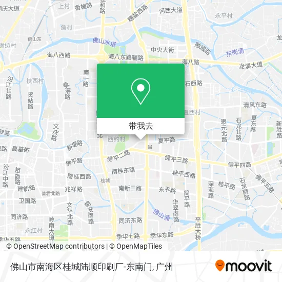 佛山市南海区桂城陆顺印刷厂-东南门地图