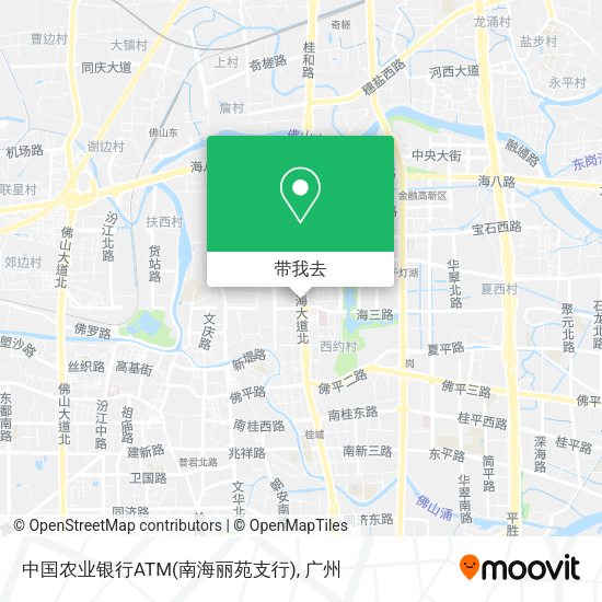 中国农业银行ATM(南海丽苑支行)地图