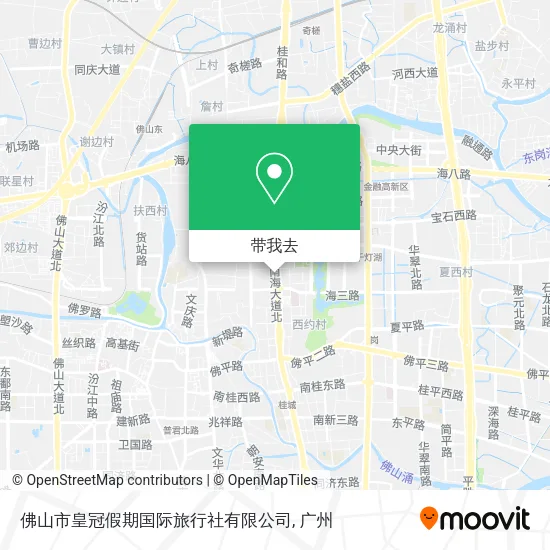 佛山市皇冠假期国际旅行社有限公司地图