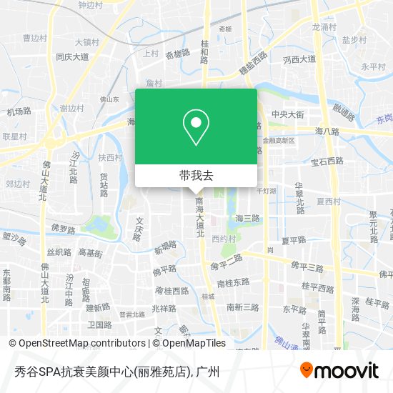 秀谷SPA抗衰美颜中心(丽雅苑店)地图