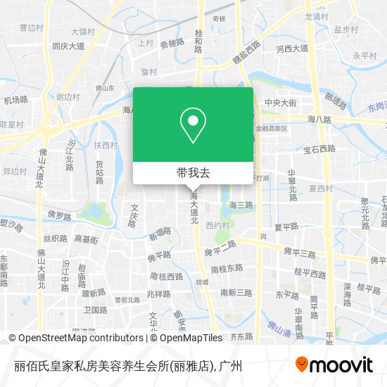 丽佰氏皇家私房美容养生会所(丽雅店)地图