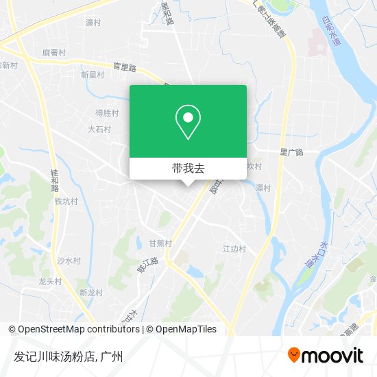 发记川味汤粉店地图