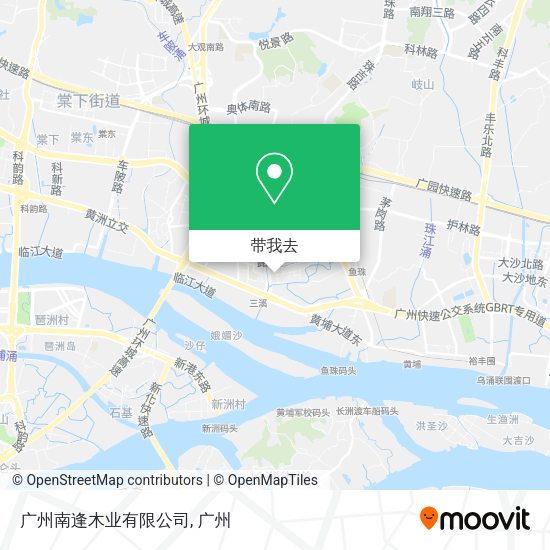 广州南逢木业有限公司地图