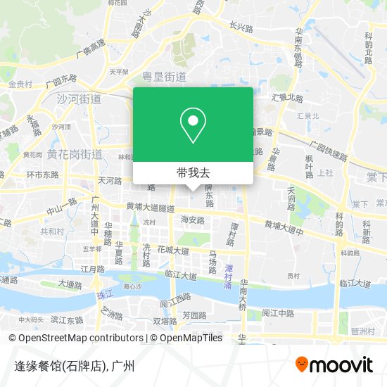 逢缘餐馆(石牌店)地图