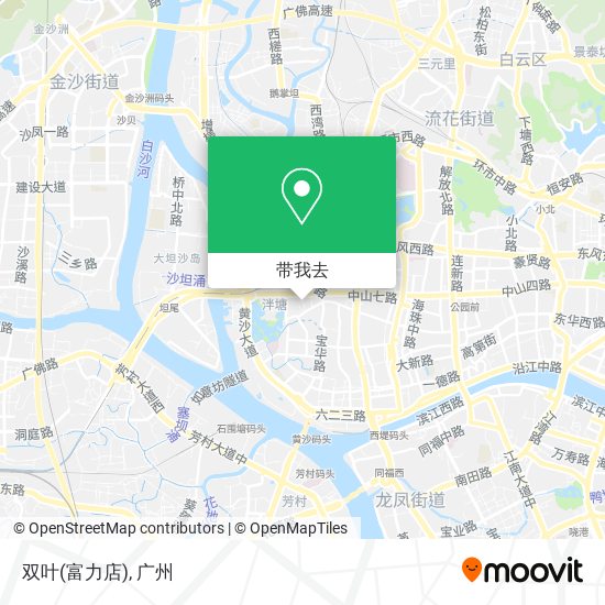 双叶(富力店)地图