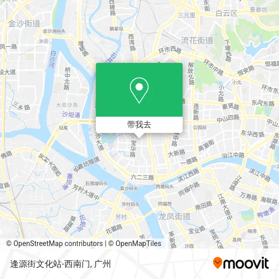 逢源街文化站-西南门地图