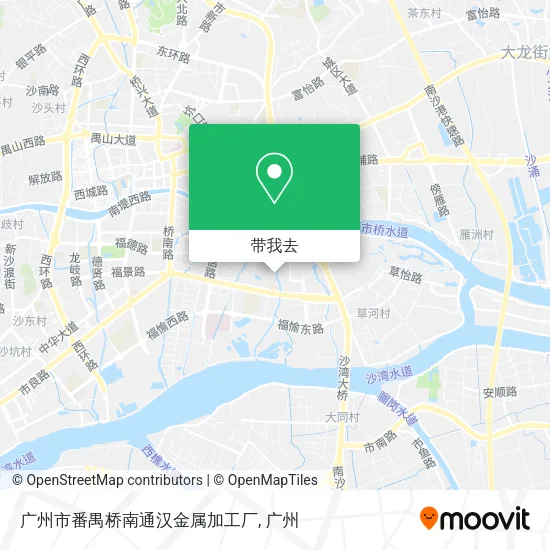 广州市番禺桥南通汉金属加工厂地图