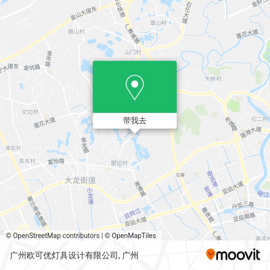 广州欧可优灯具设计有限公司地图