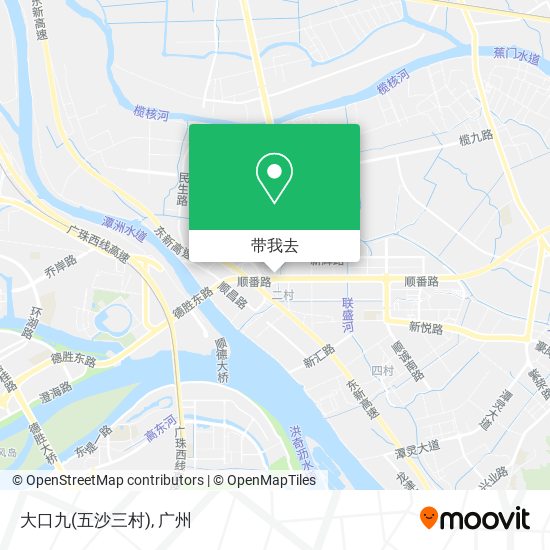 大口九(五沙三村)地图