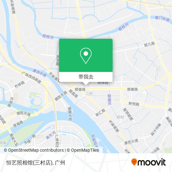 恒艺照相馆(三村店)地图