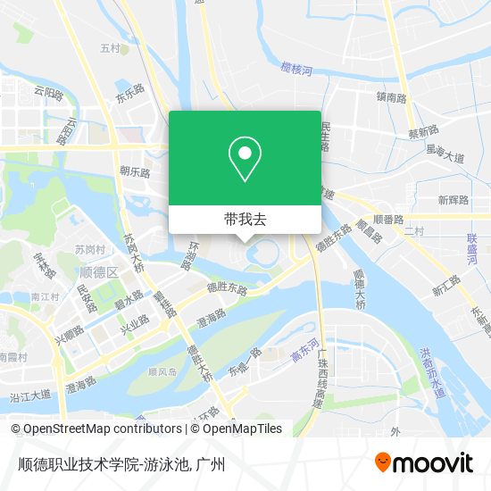 顺德职业技术学院-游泳池地图