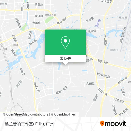 墨兰音响工作室(广州)地图