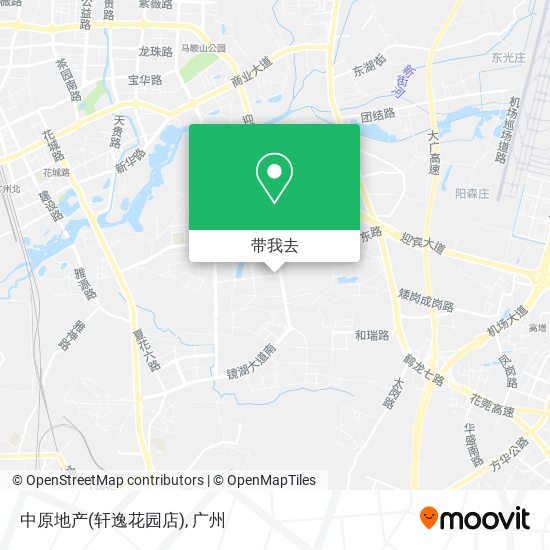 中原地产(轩逸花园店)地图