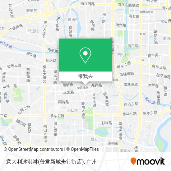 意大利冰淇淋(普君新城步行街店)地图