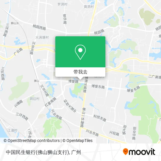 中国民生银行(佛山狮山支行)地图