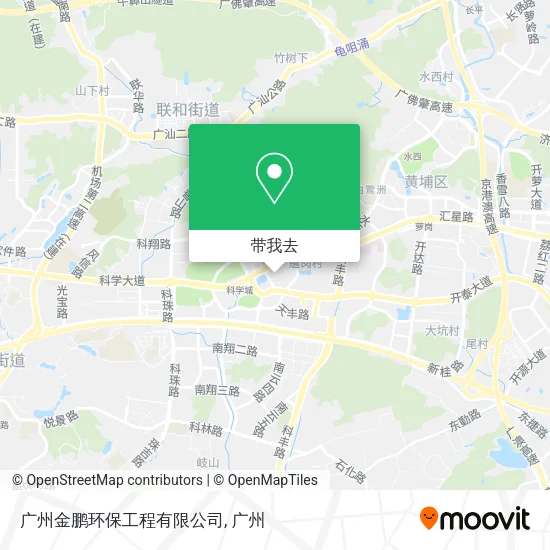 广州金鹏环保工程有限公司地图
