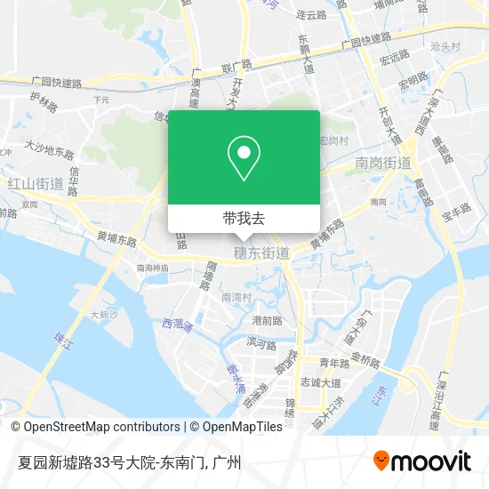 夏园新墟路33号大院-东南门地图