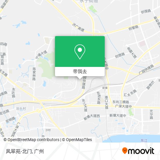 凤翠苑-北门地图