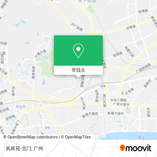 凤翠苑-北门地图