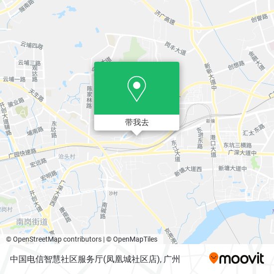 中国电信智慧社区服务厅(凤凰城社区店)地图