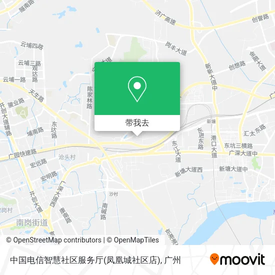 中国电信智慧社区服务厅(凤凰城社区店)地图