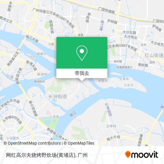 网红高尔夫烧烤野炊场(黄埔店)地图