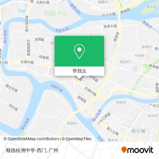 顺德桂洲中学-西门地图