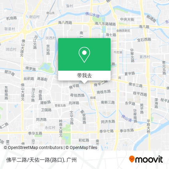 佛平二路/天佑一路(路口)地图
