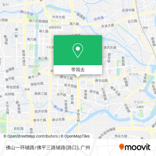佛山一环辅路/佛平三路辅路(路口)地图
