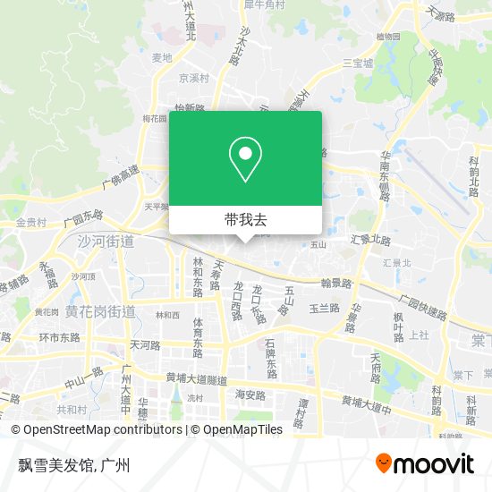 飘雪美发馆地图