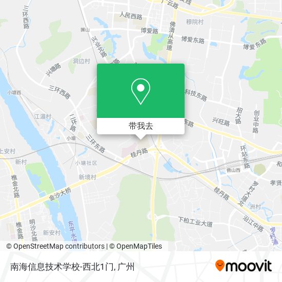 南海信息技术学校-西北1门地图