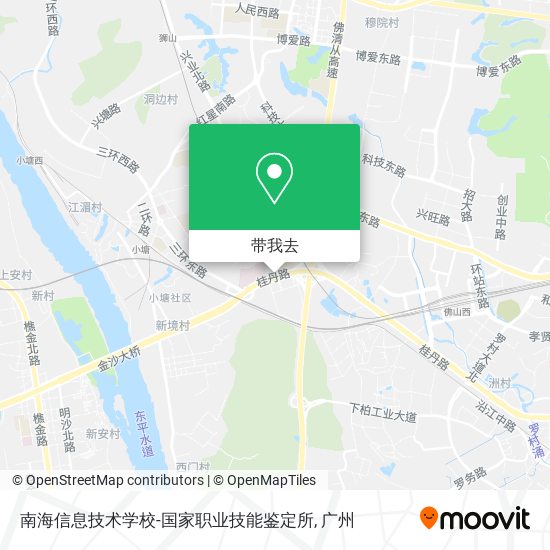 南海信息技术学校-国家职业技能鉴定所地图