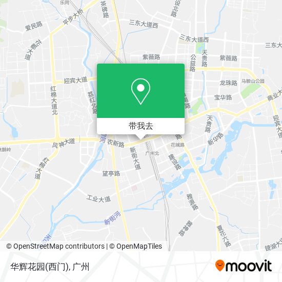 华辉花园(西门)地图