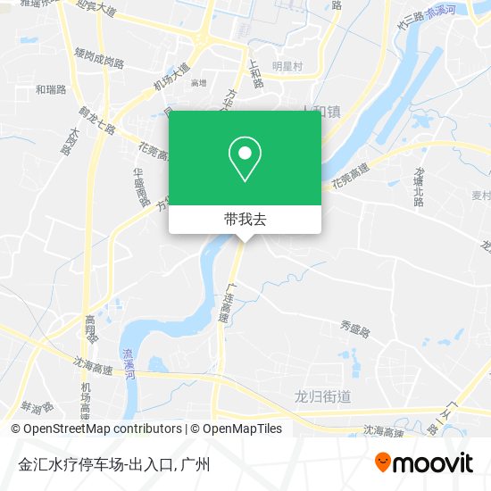 金汇水疗停车场-出入口地图