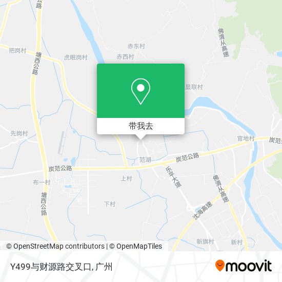 Y499与财源路交叉口地图
