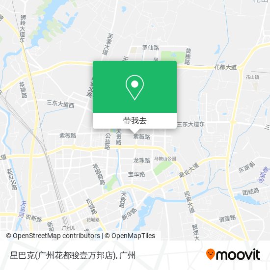 星巴克(广州花都骏壹万邦店)地图