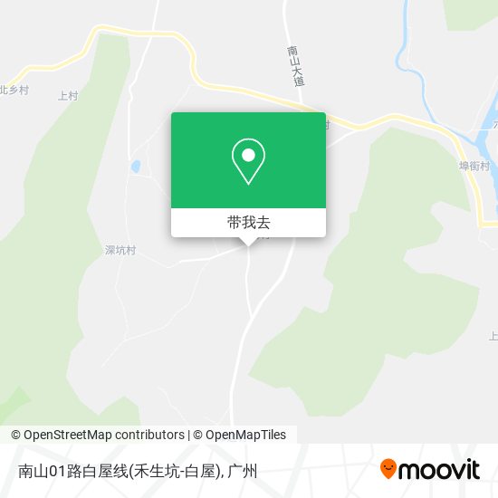 南山01路白屋线(禾生坑-白屋)地图