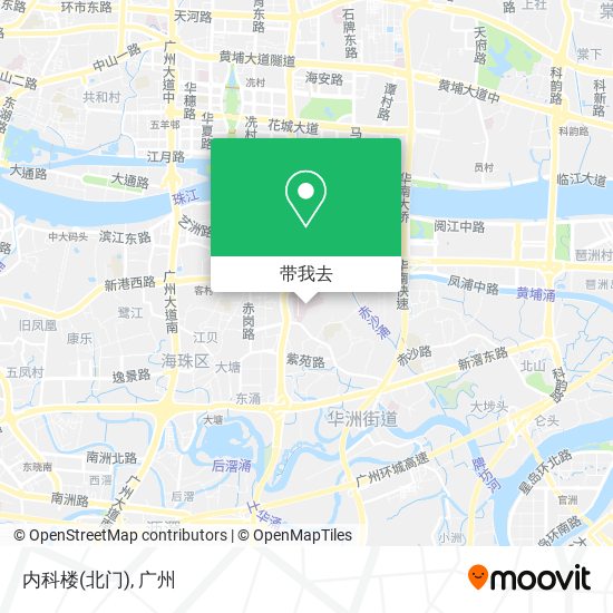 内科楼(北门)地图