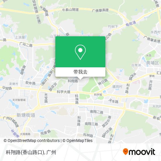 科翔路(香山路口)地图