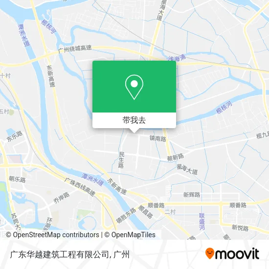 广东华越建筑工程有限公司地图