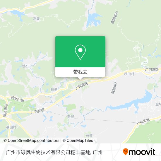 广州市绿风生物技术有限公司穗丰基地地图